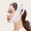 Reusable V Line Mask(thin But Tight) ; Fit Up To 60kg- Facial Slimming Chin Strap-Chin Up Mask Face Lifting Belt For Workout Sports - White