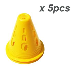 Skating Agility Cones; Indoor Outdoor Sports Flexible Cone Sets For Training; Party; Activity; Traffic; Drills; Basketball; Soccer - Yellow