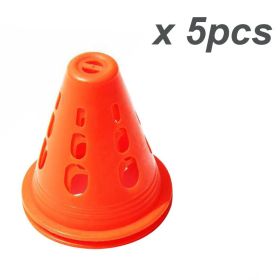 Skating Agility Cones; Indoor Outdoor Sports Flexible Cone Sets For Training; Party; Activity; Traffic; Drills; Basketball; Soccer - Orange