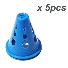 Skating Agility Cones; Indoor Outdoor Sports Flexible Cone Sets For Training; Party; Activity; Traffic; Drills; Basketball; Soccer - Blue