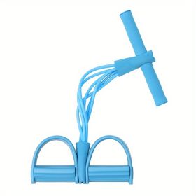 Pedal Resistance Bands; Thickened Foot Pedal Pull Rope; Yoga Equipment For Abdomen Waist Arm Leg Stretching Slimming Training - Blue