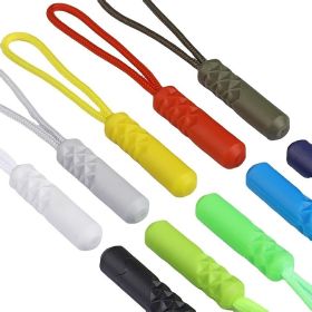10pcs Zippers Pull Puller End Fit Rope Tag Replacement Clip Broken Buckle Fixer Suitcase Tent Backpack Zipper Cord - 10pcs