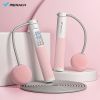 MERACH Wireless Jump Rope; Adjustable Skipping Rope With Counter For Adults Kids; For Fitness; Boxing; Exercise - Black/Small Ball Dual Purpose/2 Func