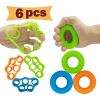 Finger Exerciser; Hand Strengthener; Grip Trainer To Relieve Wrist Pain Carpal Tunnel - 3pc Finger Trainer + 3pc Grip Trainer
