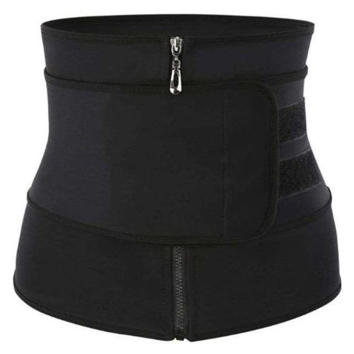 Workout Waist Trainers for Women Sweat Waist Trimmers Weight Loss Body Shaper - Single belt Fuchsia - XXL