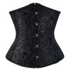 SEXY Gothic Underbust Corset and Waist cincher Bustiers Top Workout Shape Body Belt Plus size Lingerie S-6XL - 9427black - XXL