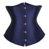 SEXY Gothic Underbust Corset and Waist cincher Bustiers Top Workout Shape Body Belt Plus size Lingerie S-6XL - 7055-navy - L