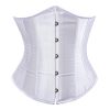 SEXY Gothic Underbust Corset and Waist cincher Bustiers Top Workout Shape Body Belt Plus size Lingerie S-6XL - White - XXL