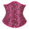 SEXY Gothic Underbust Corset and Waist cincher Bustiers Top Workout Shape Body Belt Plus size Lingerie S-6XL - BlackRose - XXL