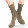 Men 2Pairs/Lot knee-high cotton keep warm thickening breathable cold-proof terry cushioned running military army fan outdoor sports socks L Size - S -