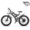 AOSTIRMOTOR S18 26" 750W Electric Bike Fat Tire 48V 15AH Removable Lithium Battery for Adults - as Pic