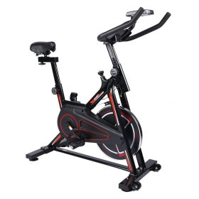 Home Gym Cardio Fitness Training Exercise Bike With Resistance - Black - Professional Exercise Bikes