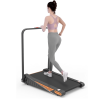 Under Desk Walking Pad, Treadmill 15% Incline 2.0HP 240LBS with Remote Control - as pic