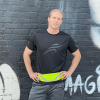 Water-resistant Sport Waist Pack Running Belt with Reflective Strip - Yellow