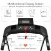 Folding Treadmill for Home Portable Electric Motorized Treadmill Running Exercise Machine Compact Treadmill for Home Gym Fitness Workout Jogging Walki