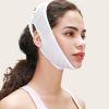 Reusable V Line Mask(thin But Tight) ; Fit Up To 60kg- Facial Slimming Chin Strap-Chin Up Mask Face Lifting Belt For Workout Sports - White