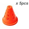 Skating Agility Cones; Indoor Outdoor Sports Flexible Cone Sets For Training; Party; Activity; Traffic; Drills; Basketball; Soccer - Yellow