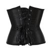 SEXY Gothic Underbust Corset and Waist cincher Bustiers Top Workout Shape Body Belt Plus size Lingerie S-6XL - 7055-navy - L