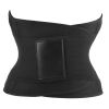 Waist Trainers for Men Women Waist Trimmers Workout Sweat Band Belt for Back Stomach Support - Black - M