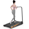 Under Desk Walking Pad, Treadmill 15% Incline 2.0HP 240LBS with Remote Control - as pic