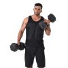 (Total 44lbs; 22lbs each) Weights dumbbells set; Dumbbells for for Men; Women - Vinyl Dumbbell Set for Gym; Home Workout. Pair; black - Plastic - Blac
