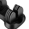 Adjustable Dumbbell 25 lbs with Fast Automatic Adjustable and Weight Plate for Workout Home Gym - as pic
