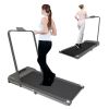 Under Desk Treadmills Low Noise Walking Pad for Home/Office Lightweight Portable Running Jogging Machine with Remote Control LED Display - as Pic