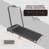 Under Desk Treadmills Low Noise Walking Pad for Home/Office Lightweight Portable Running Jogging Machine with Remote Control LED Display - as Pic