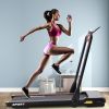 2.5HP Horizontally Foldable Electric Treadmill Motorized Running Machine ,Black - as Pic