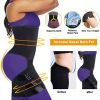3 in 1 Waist Trimmers for Women Workout Sweat Waist Trainer Body Shaper - Blue - S/M