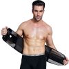 Waist Trimmers for Men Low Belly Stomach Wraps for Weight Loss - Black - XXL