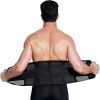 Waist Trimmers for Men Low Belly Stomach Wraps for Weight Loss - Black - XXL