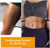 3 in 1 Waist Trimmers for Women Workout Sweat Waist Trainer Body Shaper - Blue - S/M