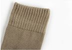 Men 2Pairs/Lot knee-high cotton keep warm thickening breathable cold-proof terry cushioned running military army fan outdoor sports socks M Size - 2Pa