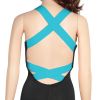 Women  Sports YOGA Workout Gym Fitness Jumpsuit - Blue - XXL