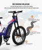 AOSTIRMOTOR 26" 1500W Electric Bike Fat Tire P7 48V 20AH Removable Lithium Battery for Adults S17-1500W - as picture