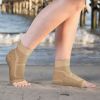 Compression Sports Ankle Brace; Heel Protector For Pain Relief; Outdoor Sports Accessories - Black - S-M