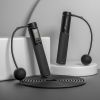 MERACH Wireless Jump Rope; Adjustable Skipping Rope With Counter For Adults Kids; For Fitness; Boxing; Exercise - Black/Small Ball Dual Purpose/2 Func