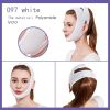 Reusable V Line Mask(thin But Tight) ; Fit Up To 60kg- Facial Slimming Chin Strap-Chin Up Mask Face Lifting Belt For Workout Sports - White