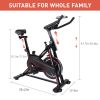 Home Gym Cardio Fitness Training Exercise Bike With Resistance - Black - Professional Exercise Bikes