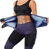 3 in 1 Waist Trimmers for Women Workout Sweat Waist Trainer Body Shaper - Silver - L/XL