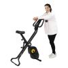 Home Folding Exercise Bike Black - BLACK