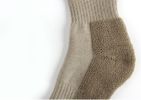 Men 2Pairs/Lot knee-high cotton keep warm thickening breathable cold-proof terry cushioned running military army fan outdoor sports socks L Size - S -