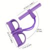 Pedal Resistance Bands; Thickened Foot Pedal Pull Rope; Yoga Equipment For Abdomen Waist Arm Leg Stretching Slimming Training - Pink