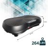 YSSOA Vibration Plate Exercise Machine, Dual Motor Oscillation, Remote Control and Resistance Bands for Home Training and Weight Loss, Red and Black -