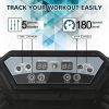 YSSOA Vibration Plate Exercise Machine, Dual Motor Oscillation, Remote Control and Resistance Bands for Home Training and Weight Loss, Red and Black -