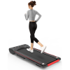Under Desk Walking Pad Treadmill Foldable with Handlebar Remote Controll - as pic