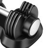 Adjustable Dumbbell 25 lbs with Fast Automatic Adjustable and Weight Plate for Workout Home Gym - as pic