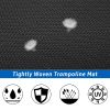 16FT Trampoline for Kids with Safety Enclosure Net;  Ladder and 12 Wind Stakes;  Round Outdoor Recreational Trampoline - Colorful