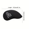 10pcs New High Quality Meshy Golf Iron Covers One Sided Numbers Right Hand Golf Iron Club Head Covers Set 4; 5; 6; 7; 8; 9; P; A; S; X Black - Unisex